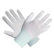 Polyester Knit Handschuh Palm Fit Weiß PU Handschuhe Beschichtete Sicherheit Arbeitshandschuh